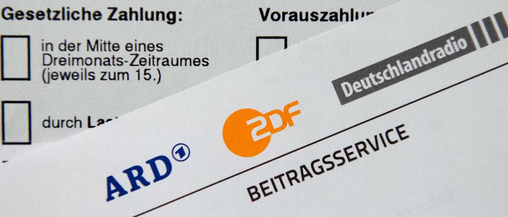 Ein Schreiben des Beitragsservice von ARD, ZDF und Deutschlandradio.