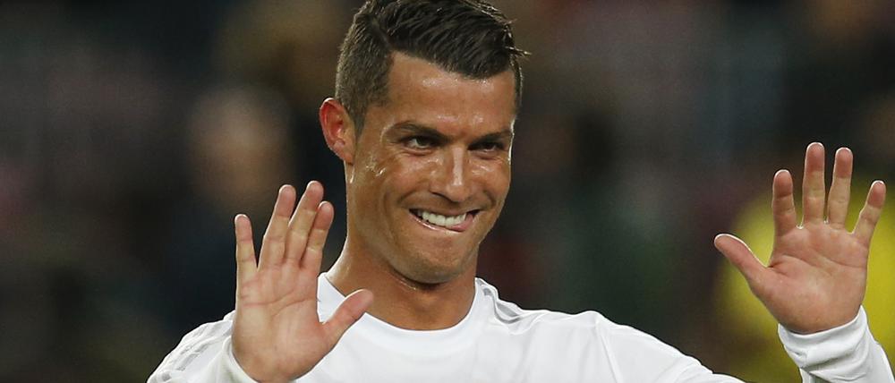 Cristiano Ronaldo freut sich diebisch über den Erfolg beim Erzrivalen FC Barcelona.
