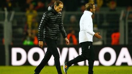 Thomas Tuchel (l.) und Jürgen Klopp.