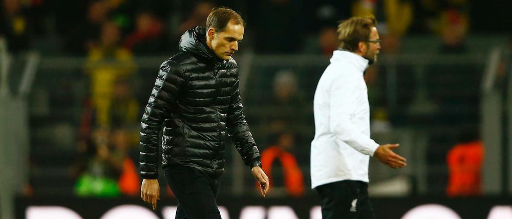 Thomas Tuchel (l.) und Jürgen Klopp.