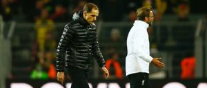 Thomas Tuchel (l.) und Jürgen Klopp.