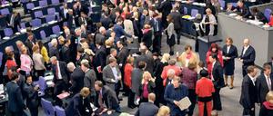 Abstimmung im Bundestag.