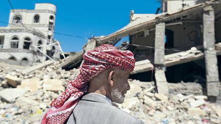 Land in Trümmern. Der Krieg hat Millionen Jemeniten obdachlos gemacht. Vor allem Saudi-Arabiens Luftschläge haben im Armenhaus der arabischen Welt verheerende Schäden angerichtet.