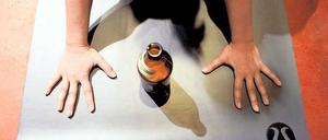Entspannter Trinken. Bieryoga. 