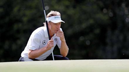 Auch mit 58 viel im Griff. Bernhard Langer.
