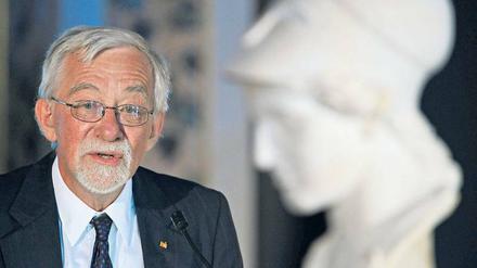 Freund der deutschen Kultur. Lars Gustafsson 2009 bei der Verleihung der Goethe-Medaille in Weimar.