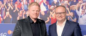 Mit ähnlichem Humor. Seit 2008 erklären Oliver Kahn (links) und Oliver Welke dem Zuschauer im ZDF, warum ein Fußballspiel gut oder schlecht ist.