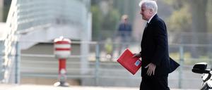 Der CSU-Vorsitzende Horst Seehofer am Mittwoch auf dem Weg ins Bundeskanzleramt.