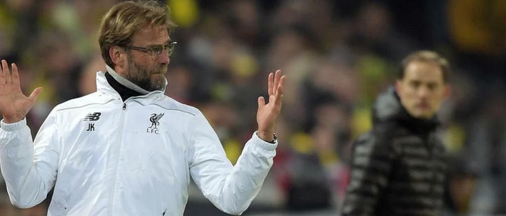 Jürgen Klopp gestikulierte in Dortmund etwas zurückhaltender als in alten Zeiten.