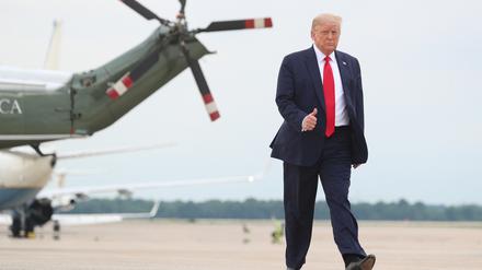 Mit der Coronakrise sanken die Zustimmungswerte für Donald Trump. Joe Biden liegt in Umfragen neun Prozentpunkte vor ihm.