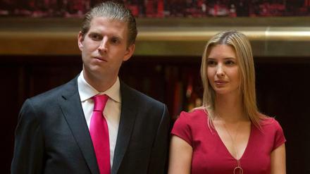 Eric Trump and Ivanka Trump 2014 in New York.