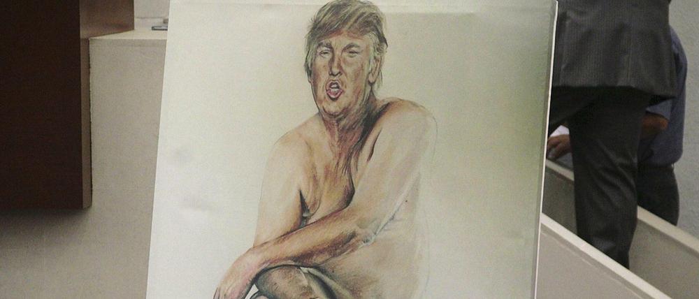 Künstlerin Gore sagte, sie habe den republikanischen Politiker so gemalt, wie sie sich ihn nackt vorstellt.