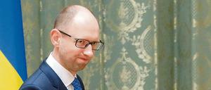 Der scheidende ukrainische Ministerpräsident Arseni Jazenjuk. 
