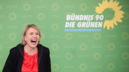 Die Vorsitzende der Partei Bündnis 90/Die Grünen, Simone Peter, in Berlin in der Parteizentrale der Grünen.