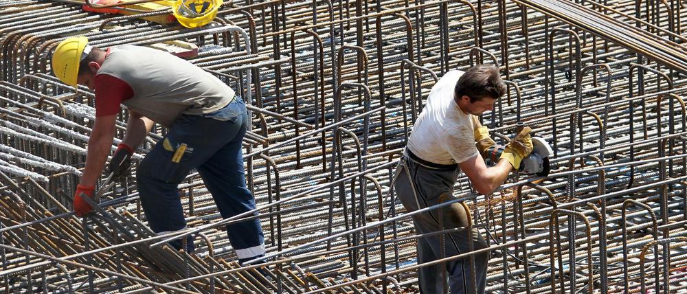 Die Löhne auf dem Bau sind besonders niedrig. Dort wird verstärkt auf Einhaltung des Mindestlohns kontrolliert.