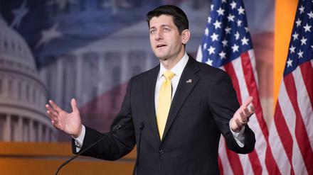 Paul Ryan bei der Pressekonferenz in Washington am Dienstag. 