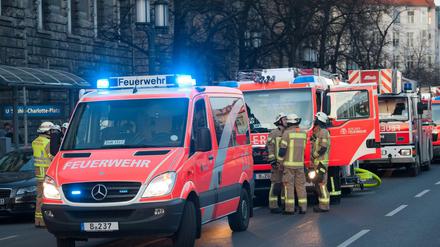 Immer im Einsatz - wie hier in Charlottenburg.