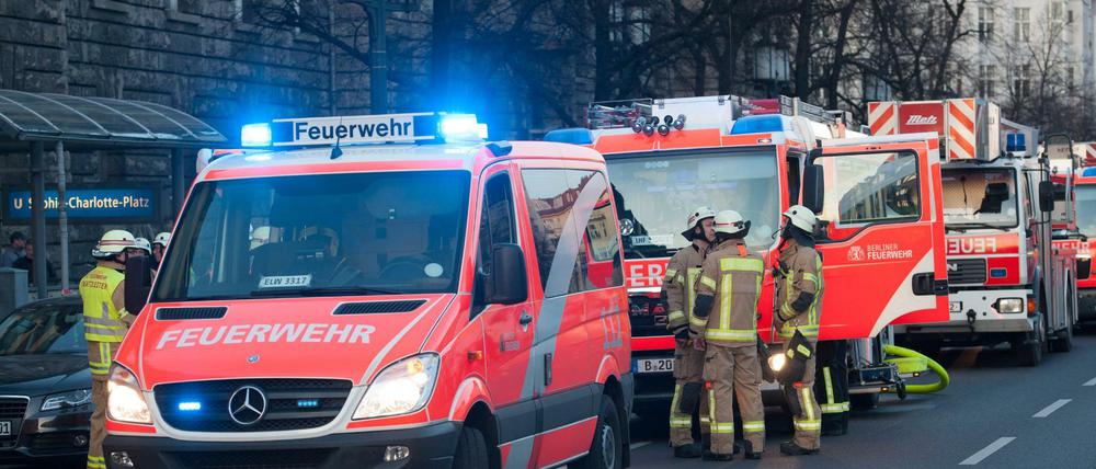 Immer im Einsatz - wie hier in Charlottenburg.