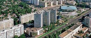 Taschkent aus der Vogelperspektive.