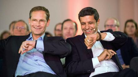 Michael Müller und Raed Saleh arbeiten gut zusammen. Doch Saleh hat noch Größeres vor als SPD-Fraktionschef.