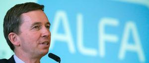 Der Bundesvorsitzende der Partei "Allianz für Fortschritt und Aufbruch" (Alfa), Bernd Lucke.