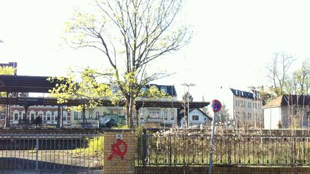 An dieser Stelle am Postplatz könnte der Zweitzugang zum S-Bahnhof Zehlendorf entstehen 