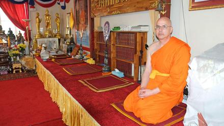 Santuttho Bhikkhu ist der einzige Deutsche unter den Mönchen in Heinersdorf.