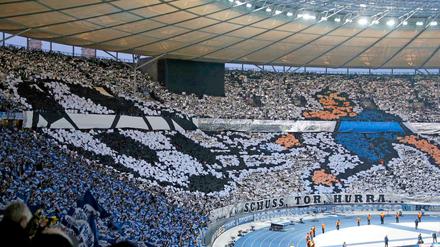 Volles Olympiastadion. Hertha hätte am Mittwoch sogar 200.000 Tickets verkaufen können.