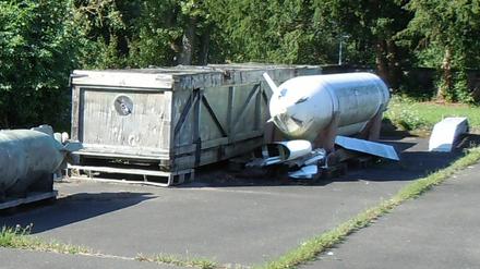 Ausgelagert: Eine alte Rakete wartet in der Studiensammlung der Bundeswehr auf Anschlussverwendung. 