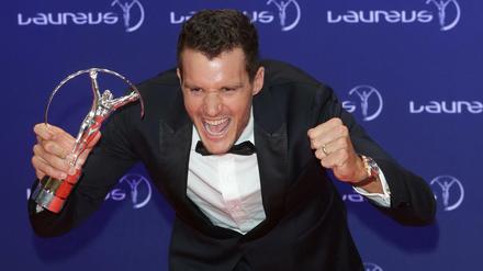 Der Triathlet Jan Frodeno gewann den Laureus Sport Award in der Kategorie "Action". 