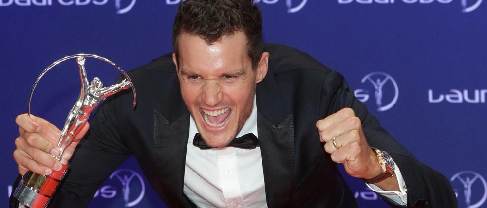 Der Triathlet Jan Frodeno gewann den Laureus Sport Award in der Kategorie "Action". 