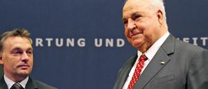 Alte Freundschaft. Ex-Bundeskanzler Helmut Kohl und der ungarische Regierungschef Viktor Orban bei einem Treffen 2006. 