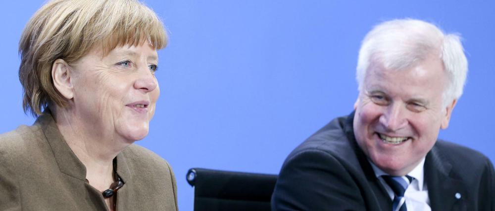 Jetzt auch einig beim Finanzausgleich? Kanzlerin Merkel und CSU-Chef Seehofer.
