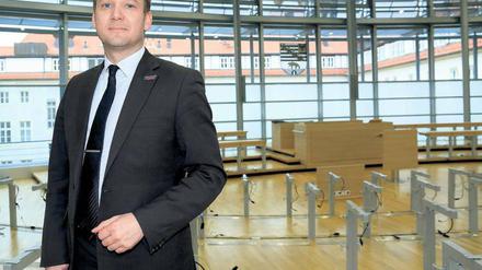 André Poggenburg, 41, holte mit der AfD im ersten Anlauf 24,3 Prozent.