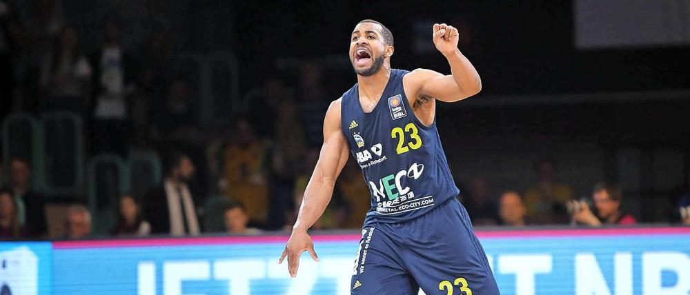 Mit seinem späten Treffer hatte Jordan Taylor großen Anteil am Alba-Sieg.