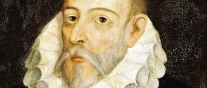 Miguel de Cervantes auf einem Gemälde von Juan De Jareguy y Aguilar aus dem Jahr 1600. Es ist das einzige Porträt, das authentisch sein könnte.