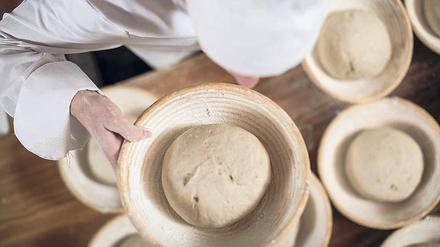 Ein Drei-Stufen-Sauerteig muss bis zu 36 Stunden in warmer Atmosphäre gehen, damit er sein Aroma optimal entfalten kann. 