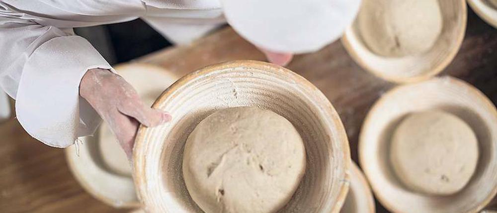 Ein Drei-Stufen-Sauerteig muss bis zu 36 Stunden in warmer Atmosphäre gehen, damit er sein Aroma optimal entfalten kann. 