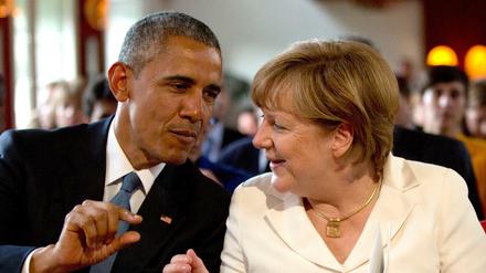 US-Präsident Barack Obama und Bundeskanzlerin Angela Merkel (CDU) im Sommer 2015 beim G7-Gipfel in Elmau.