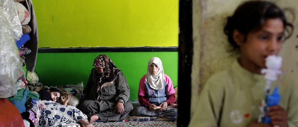 Eine Familie in Gaziantep.