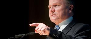 Der Vorsitzende der Berliner Alternative für Deutschland (AfD), Georg Pazderski, auf der Landeswahlversammlung der Partei.
