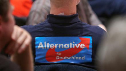Ein Mitglied der Partei AfD.