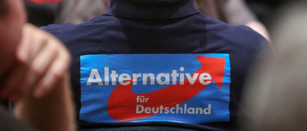 Ein Mitglied der Partei AfD.