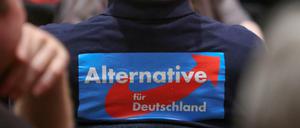 Ein Mitglied der Partei AfD.