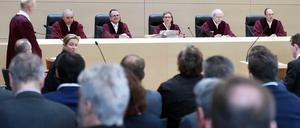 Der Bundesgerichtshof (BGH), hier bei der Verhandlung zur Eisschnellläuferin Claudia Pechstein.