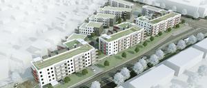 Fifty-fifty-Mix: Zur hälfte ziehen Flüchtlinge mit Bleiberecht zur anderen Hälfte Berliner mit WBS ein. 