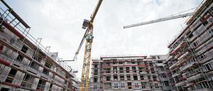 Neubaukomplex für Mehrfamilienhäuser in Berlin.