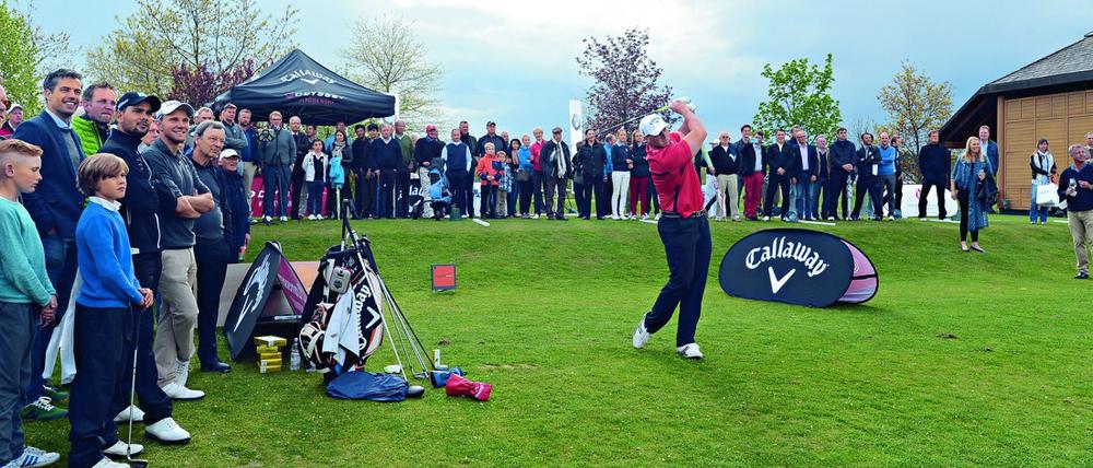Long-Drive-Champion Joe Miller eröffnet die BB-Masters mit einer spektakulären Golfshow.