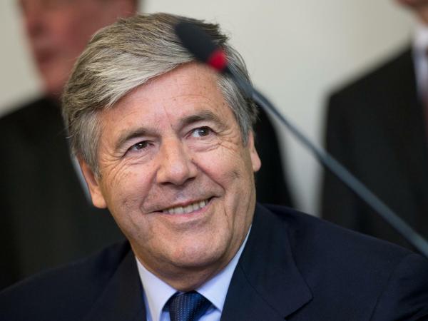 Der ehemalige Vorstandsvorsitzende der Deutschen Bank, Josef Ackermann, am Montag im Landgericht München.
