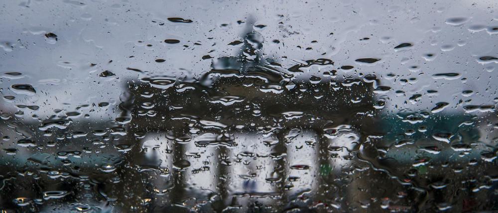 Regen in Berlin.
